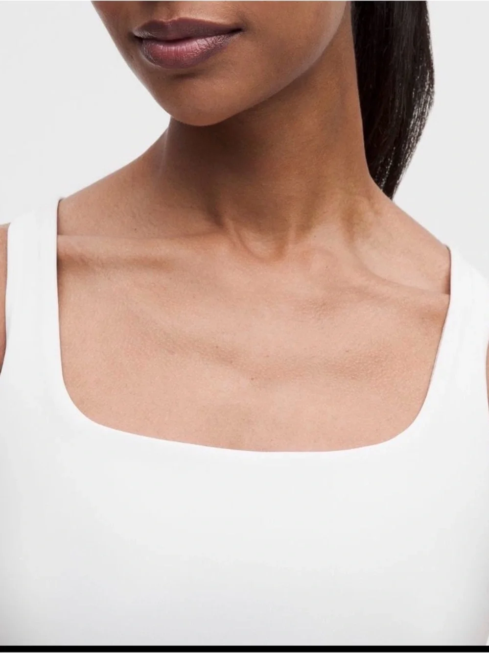 lululemon athletica White Racerback Sports Bra